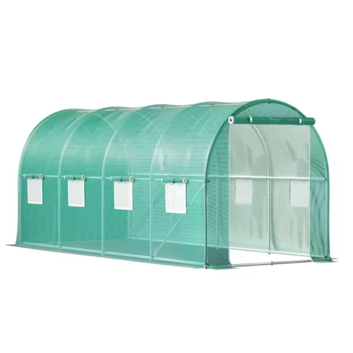 Serre de Jardin Tunnel 8 m² – Structure Galvanisée & Bâche Imperméable
